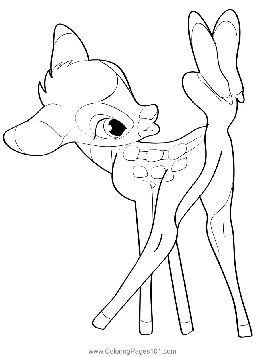 Bambi Coloring Pages 5