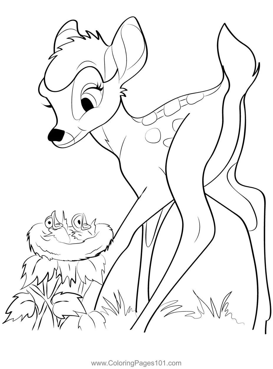 Bambi Coloring Pages 7
