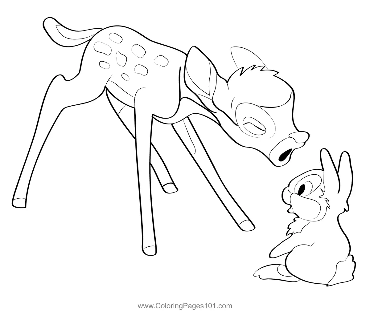 Bambi Coloring Pages 8