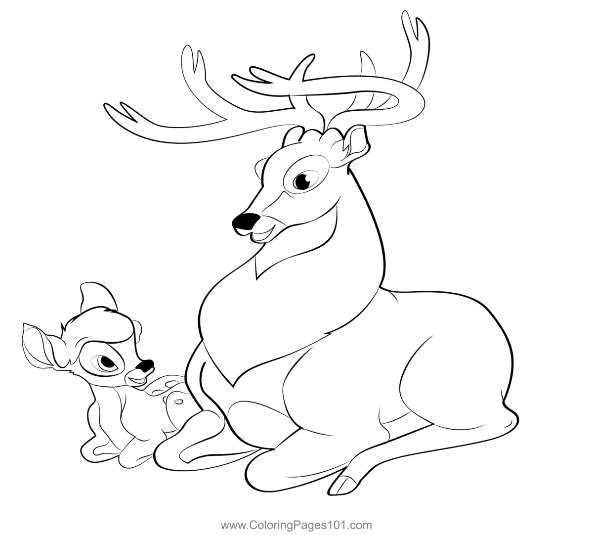 Bambi Coloring Pages 9