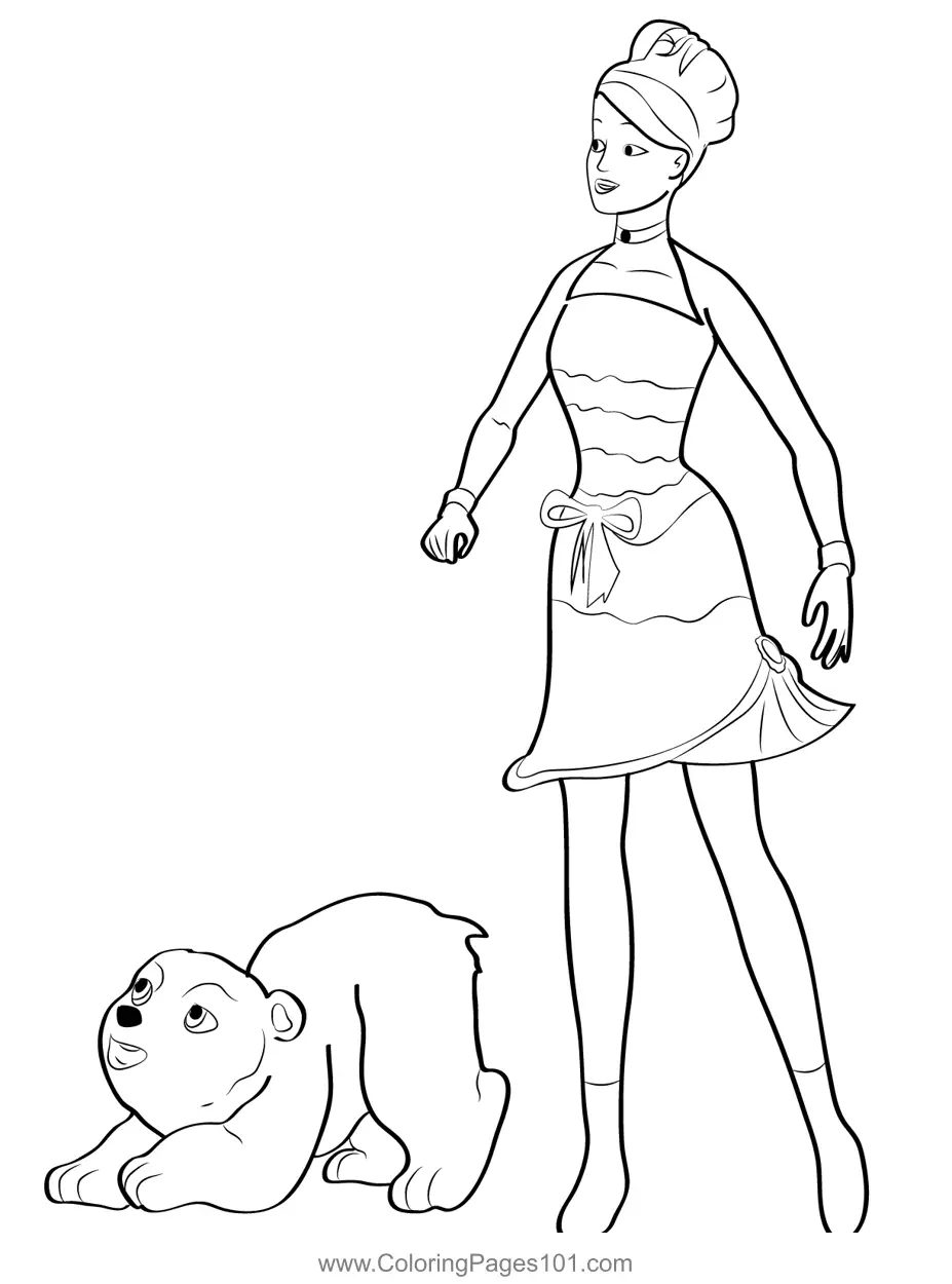 Barbie and the Magic of Pegasus Coloring Pages 5