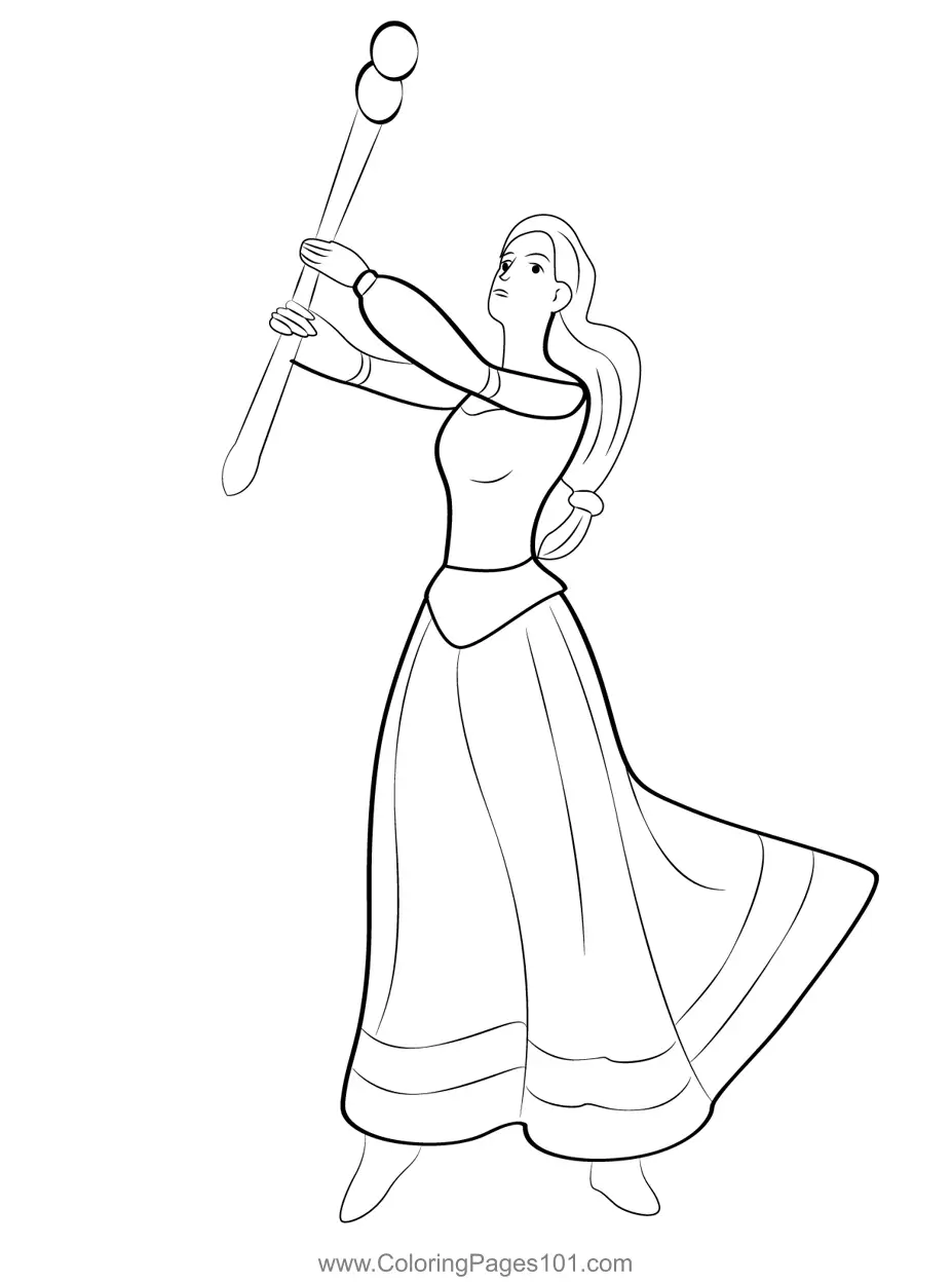 Barbie and the Magic of Pegasus Coloring Pages 7