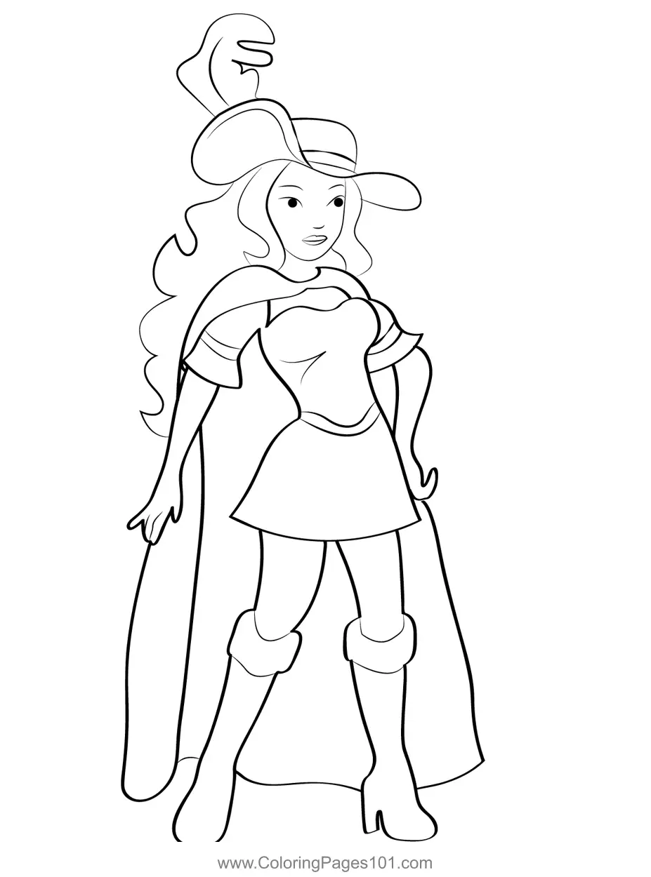 Barbie and the Three Musketeers Coloring Pages 6