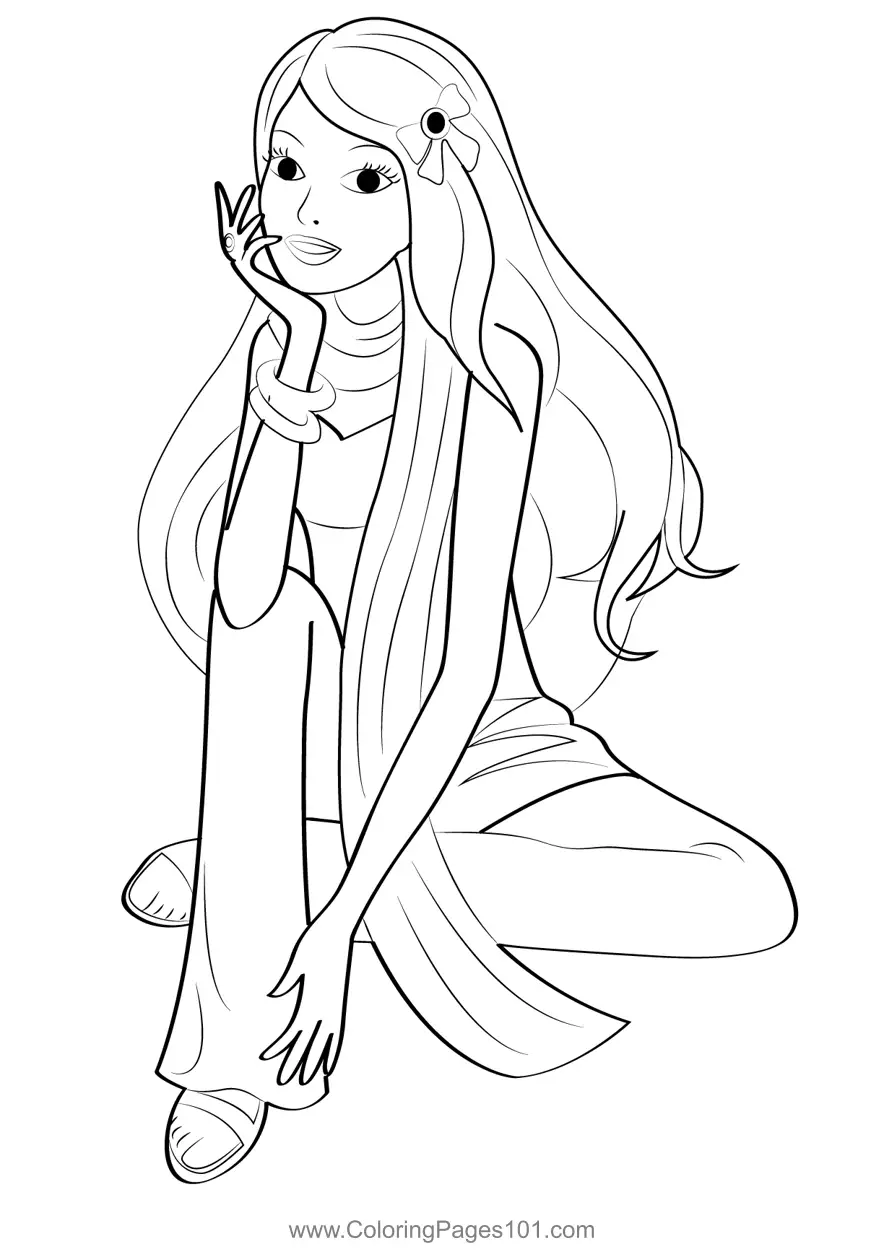 Barbie Coloring Pages 1