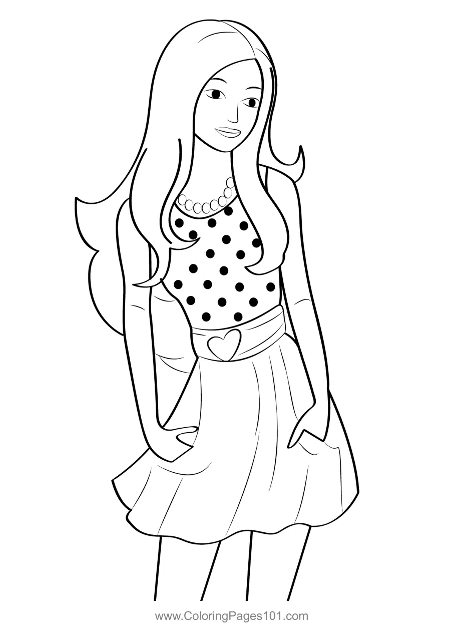 Barbie Coloring Pages 11
