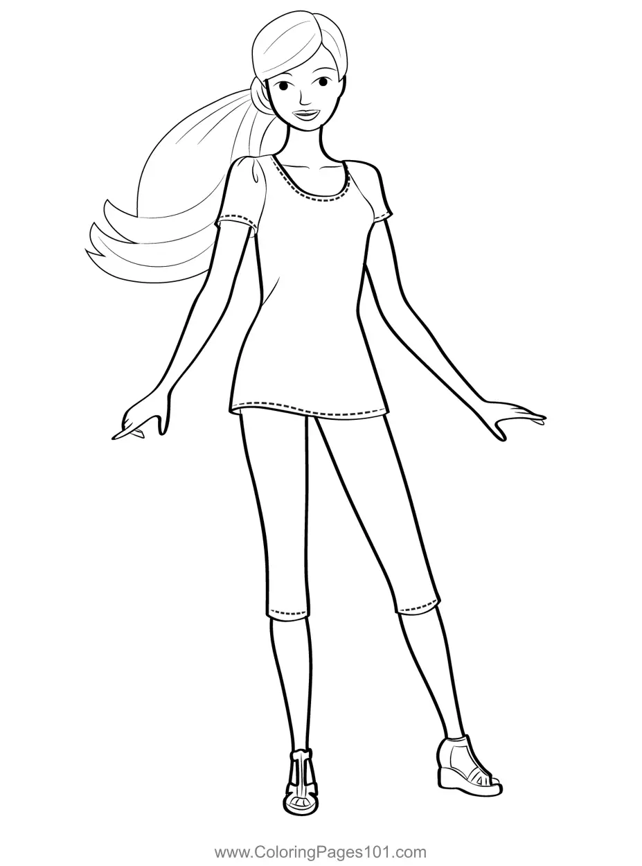 Barbie Coloring Pages 2