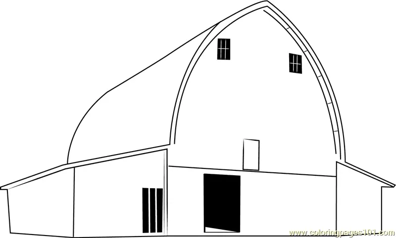 Barns Coloring Pages 10