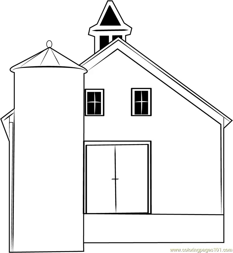 Barns Coloring Pages 6