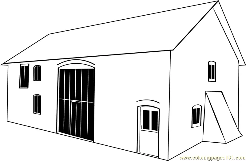 Barns Coloring Pages 7