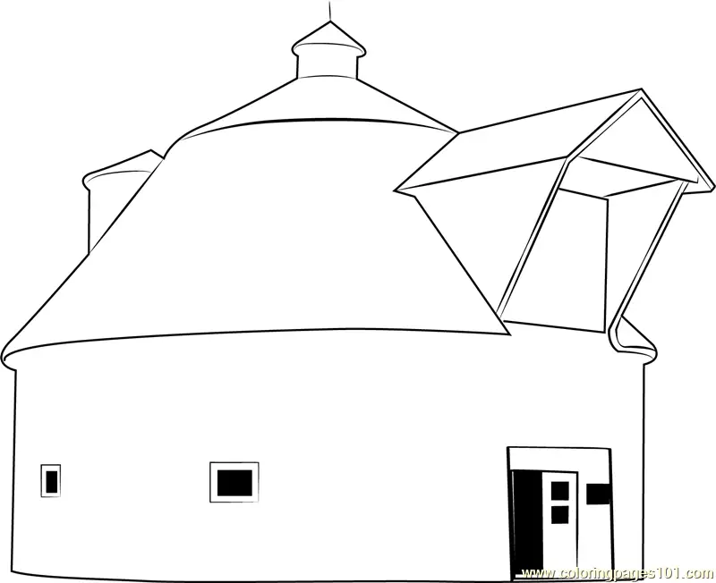Barns Coloring Pages 8