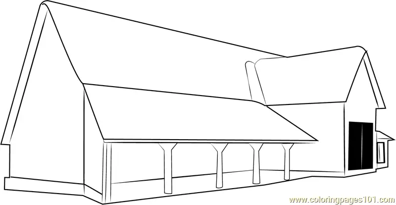Barns Coloring Pages 9