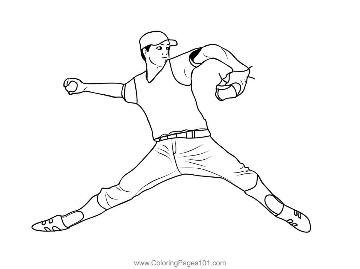Baseball Coloring Pages 3