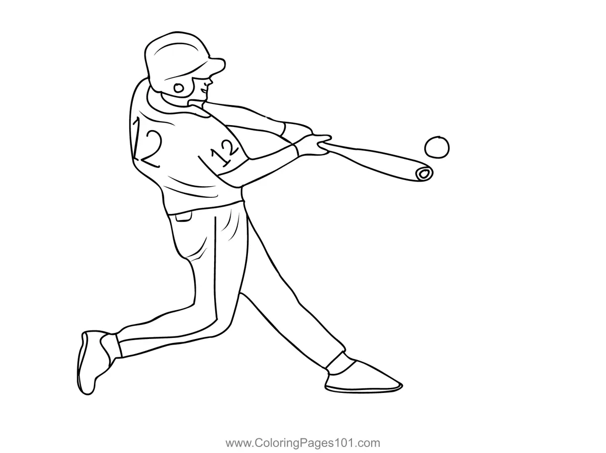 Baseball Coloring Pages 4