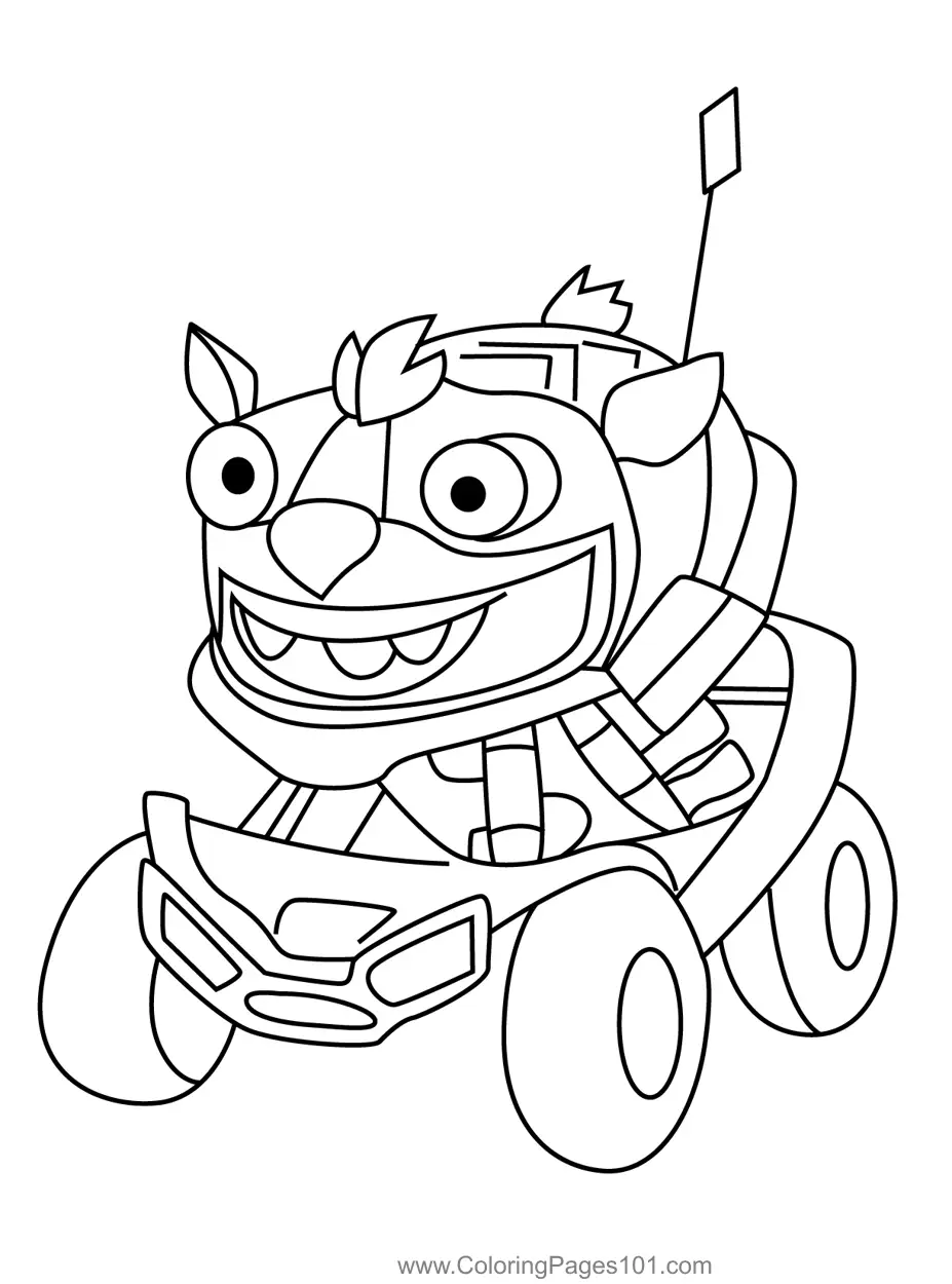 Batwheels Coloring Pages 6