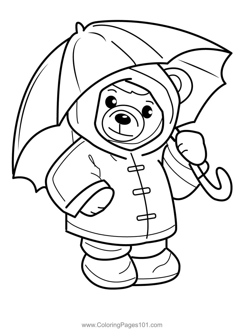 Bear Coloring Pages 1