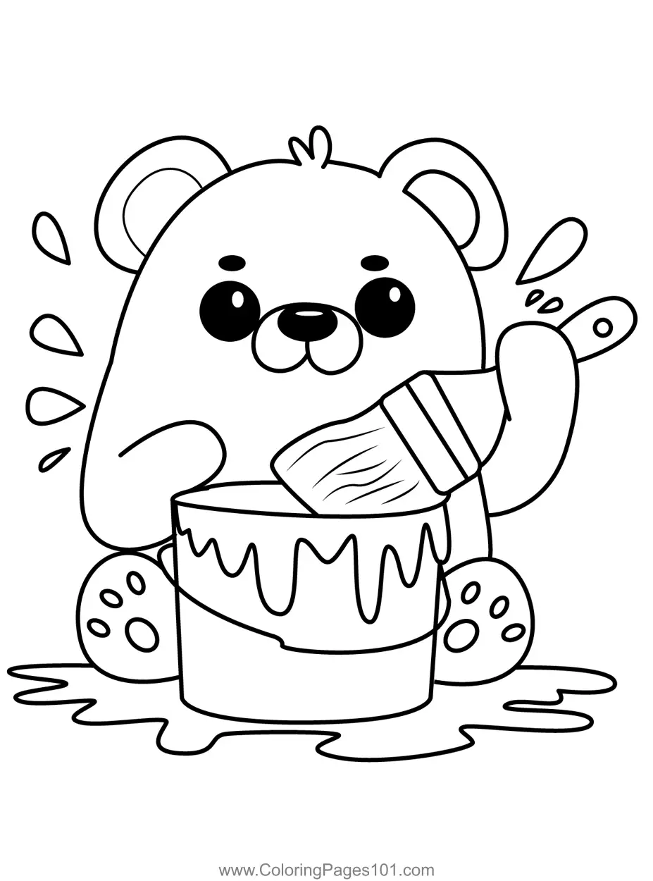 Bear Coloring Pages 5