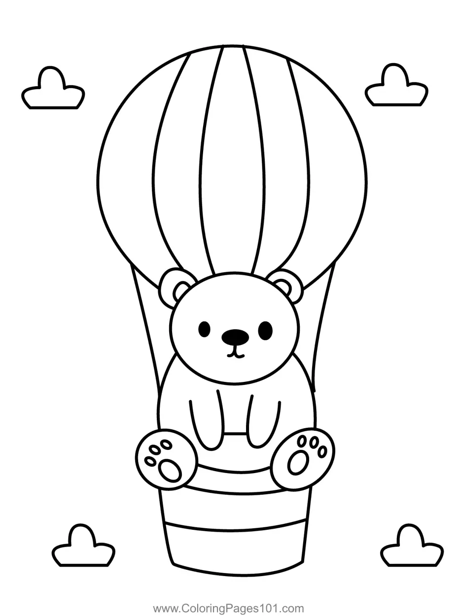 Bear Coloring Pages 6