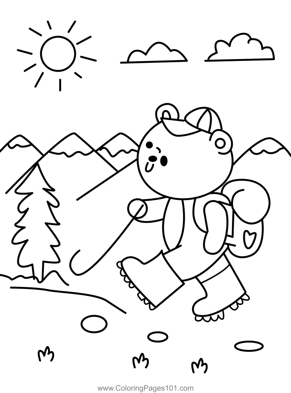 Bear Coloring Pages 7
