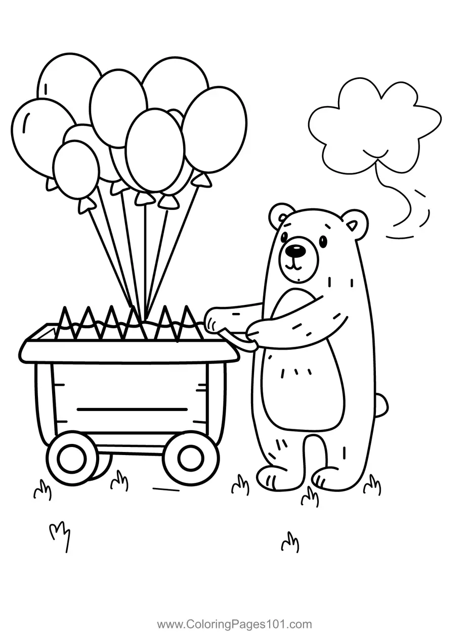 Bear Coloring Pages 9