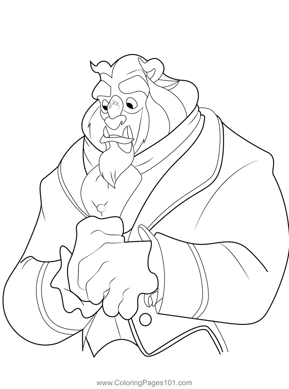 Beauty and the Beast Coloring Pages 1