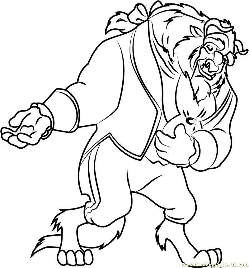 Beauty and the Beast Coloring Pages 11
