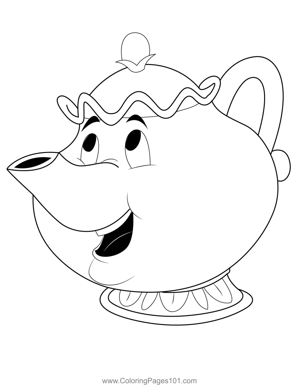 Beauty and the Beast Coloring Pages 4