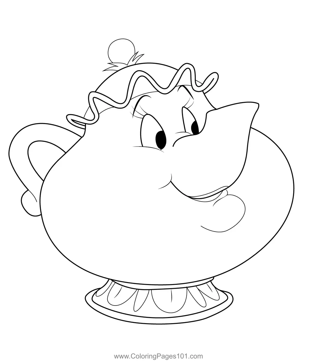 Beauty and the Beast Coloring Pages 6