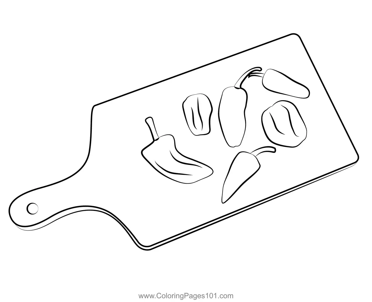 Bell Pepper Coloring Pages 2