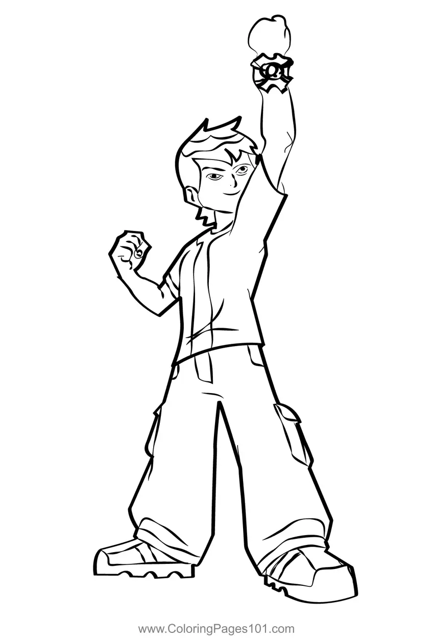 Ben 10 Coloring Pages 8
