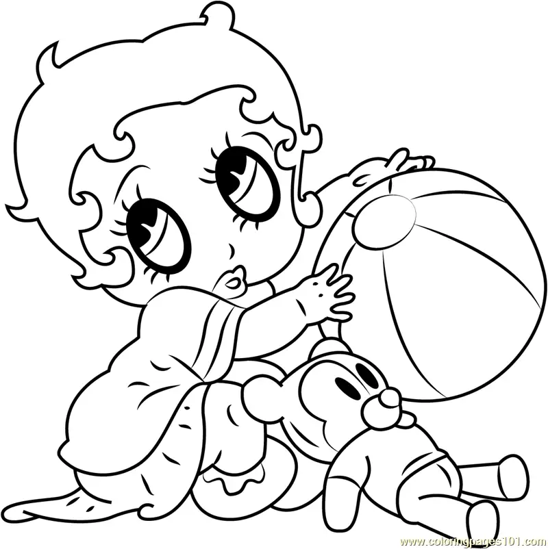 Betty Boop Coloring Pages 10
