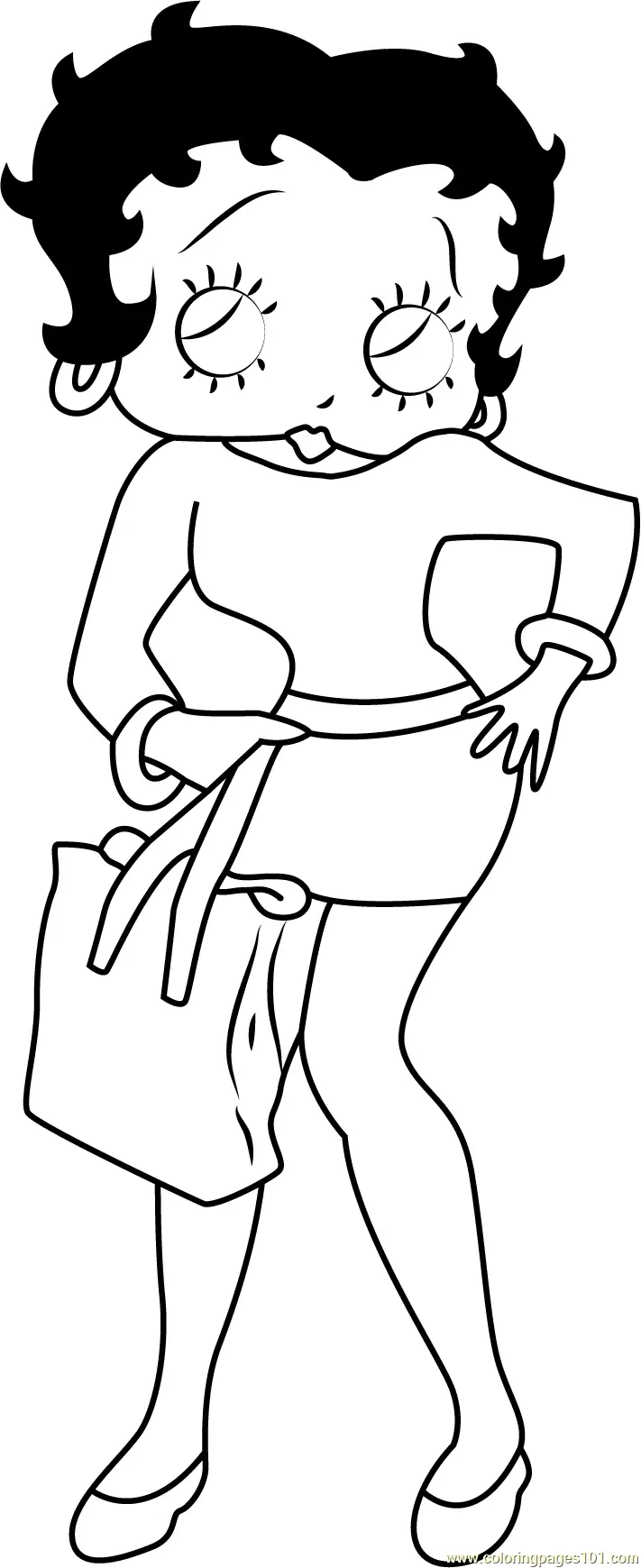 Betty Boop Coloring Pages 7
