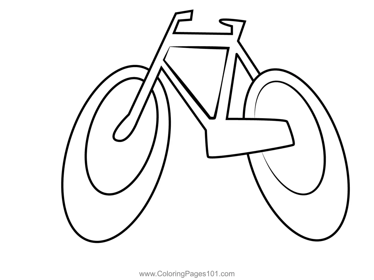 Bicycles Coloring Pages 10