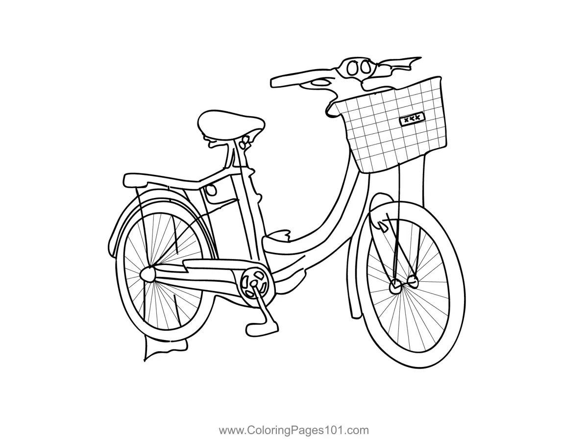 Bicycles Coloring Pages