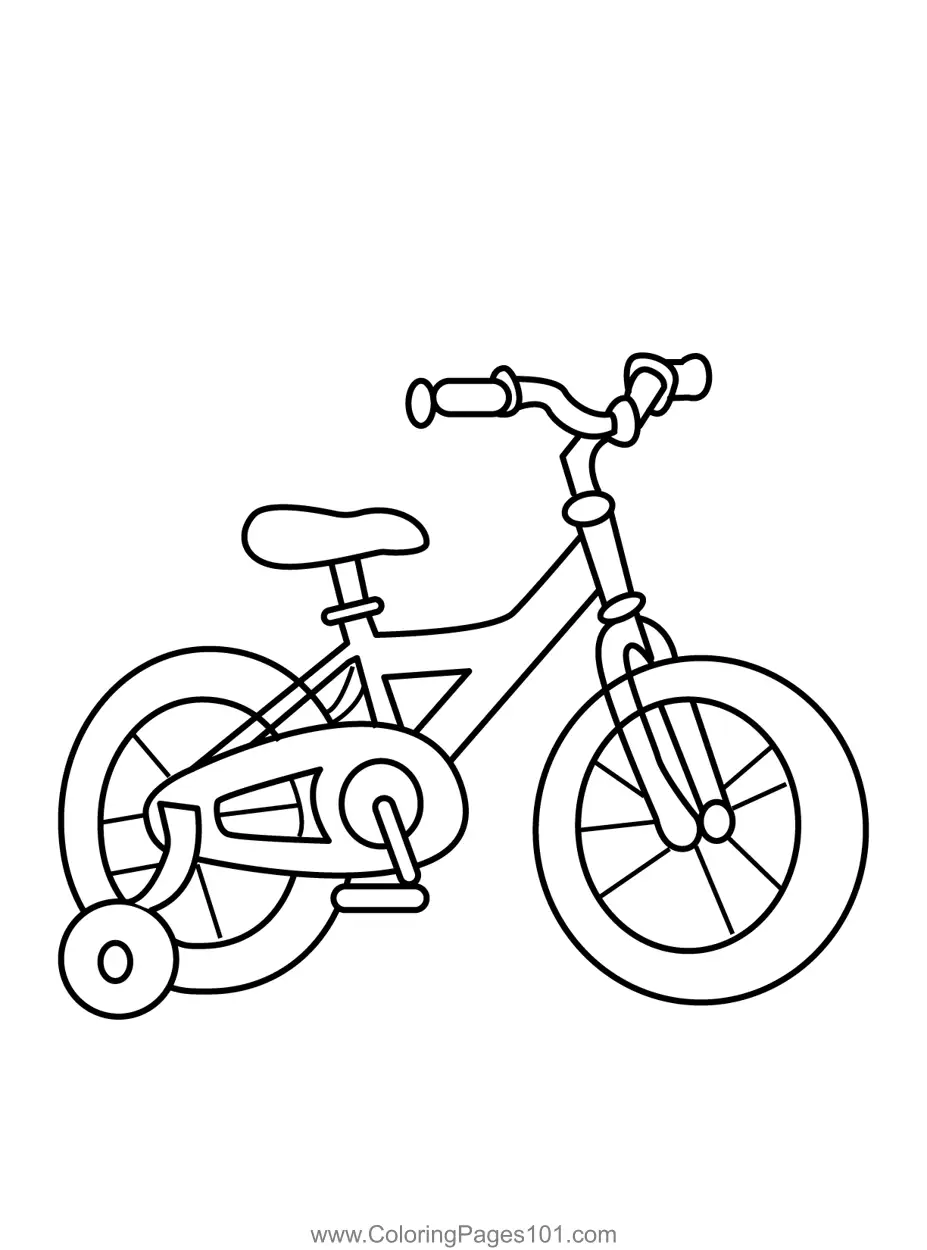 Bicycles Coloring Pages 3