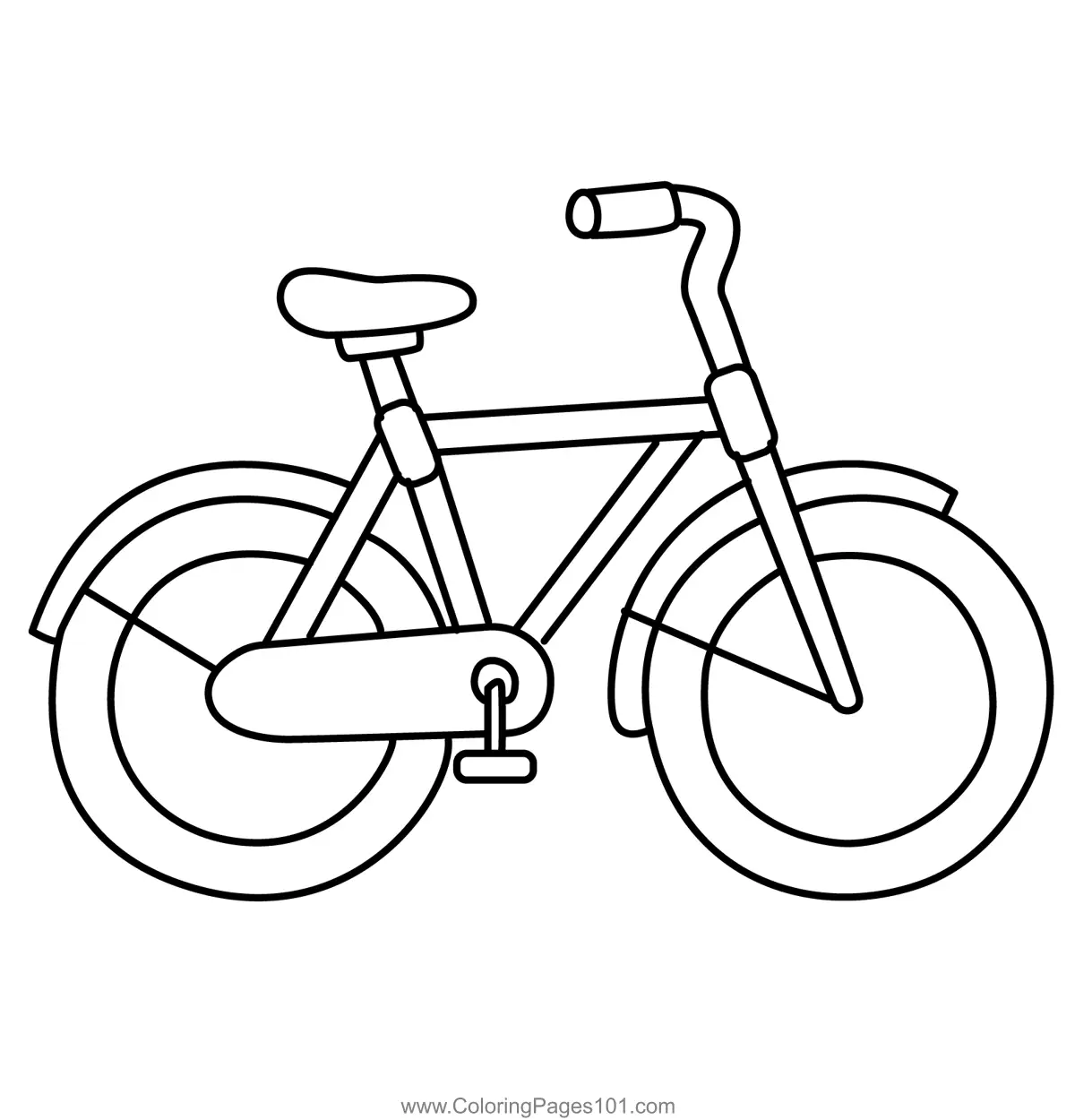 Bicycles Coloring Pages 4