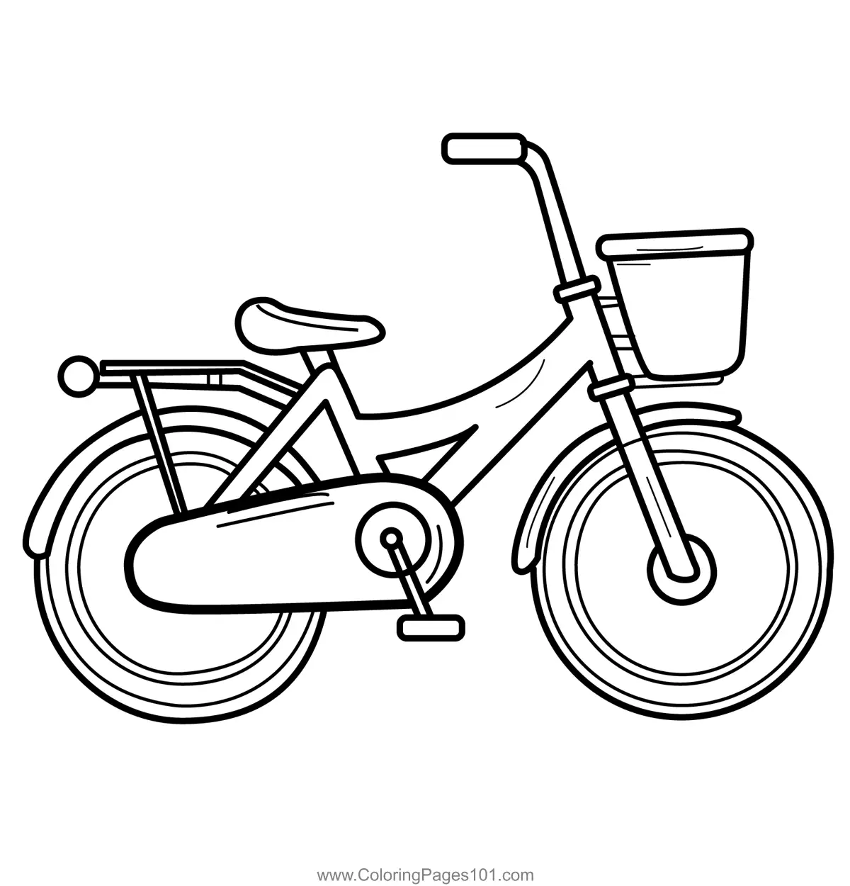 Bicycles Coloring Pages 6