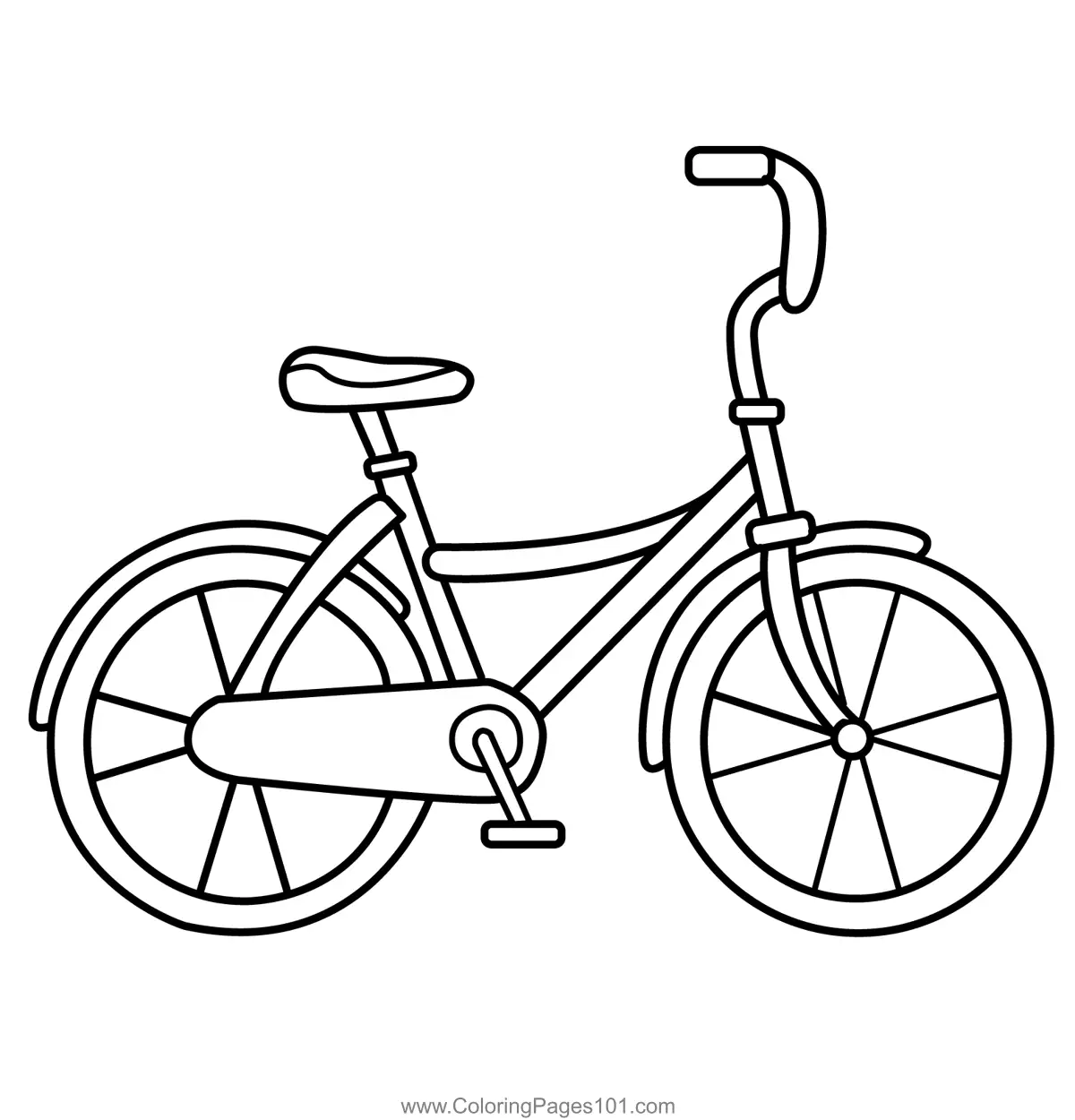 Bicycles Coloring Pages 7