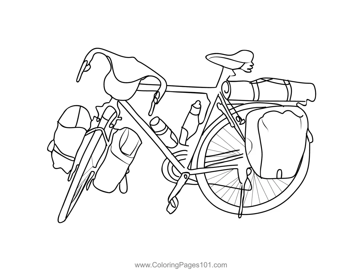 Bicycles Coloring Pages 8