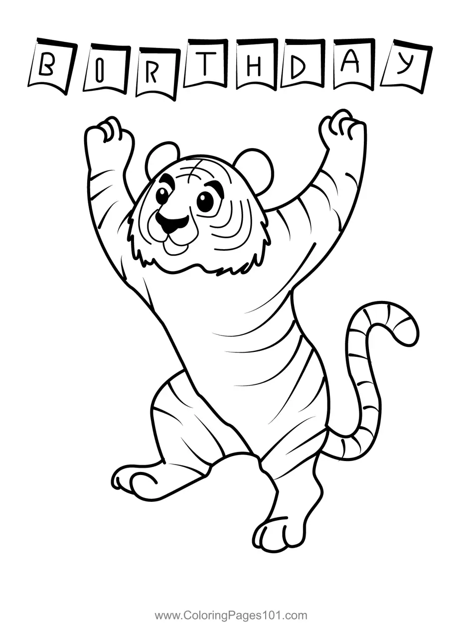 Birthday Coloring Pages 1