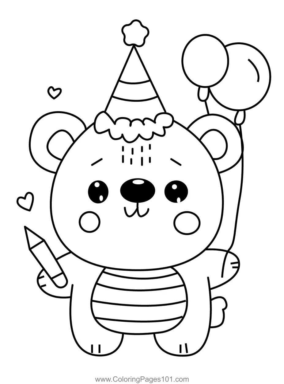 Birthday Coloring Pages 10