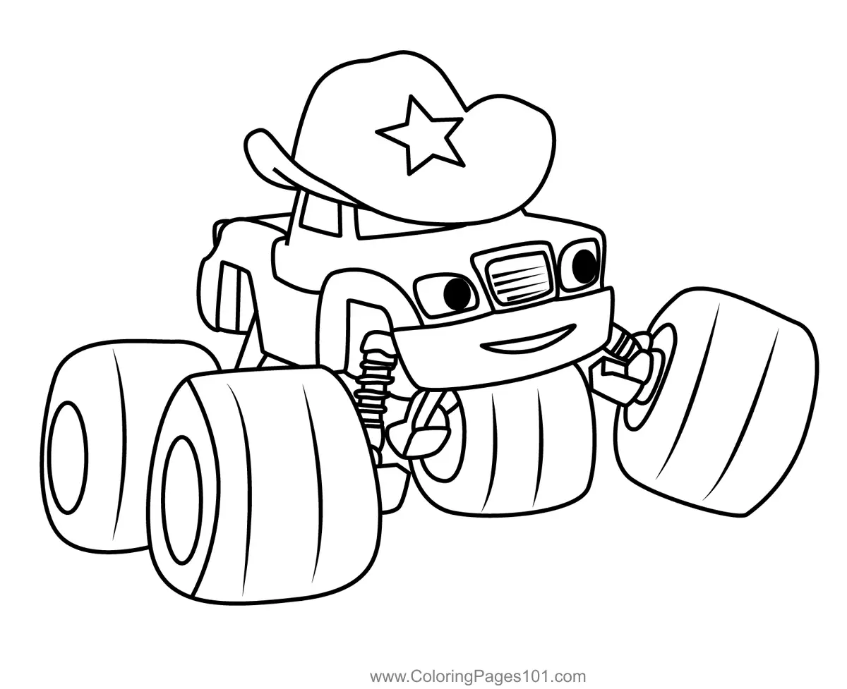 Blaze and the Monster Machines Coloring Pages 2