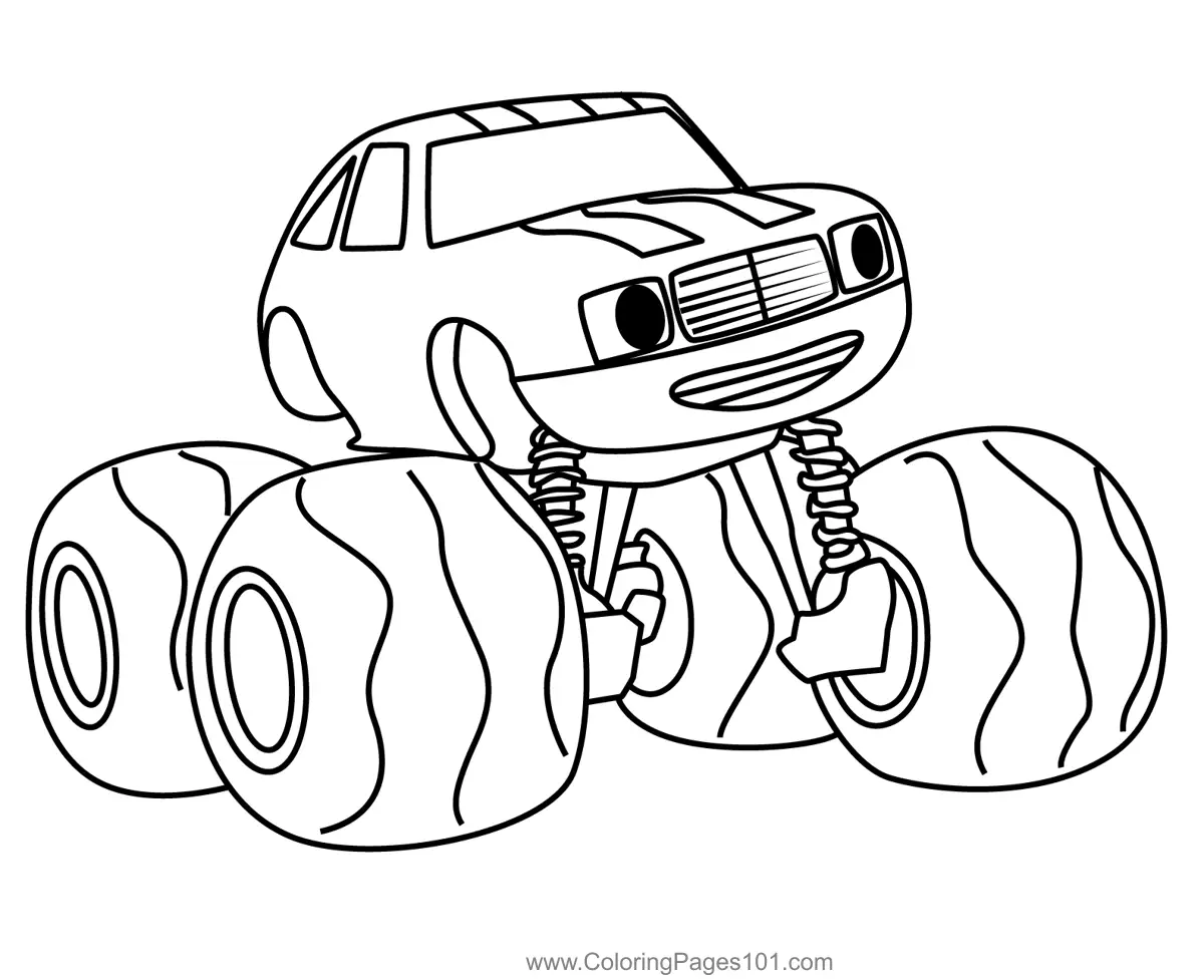 Blaze and the Monster Machines Coloring Pages 5