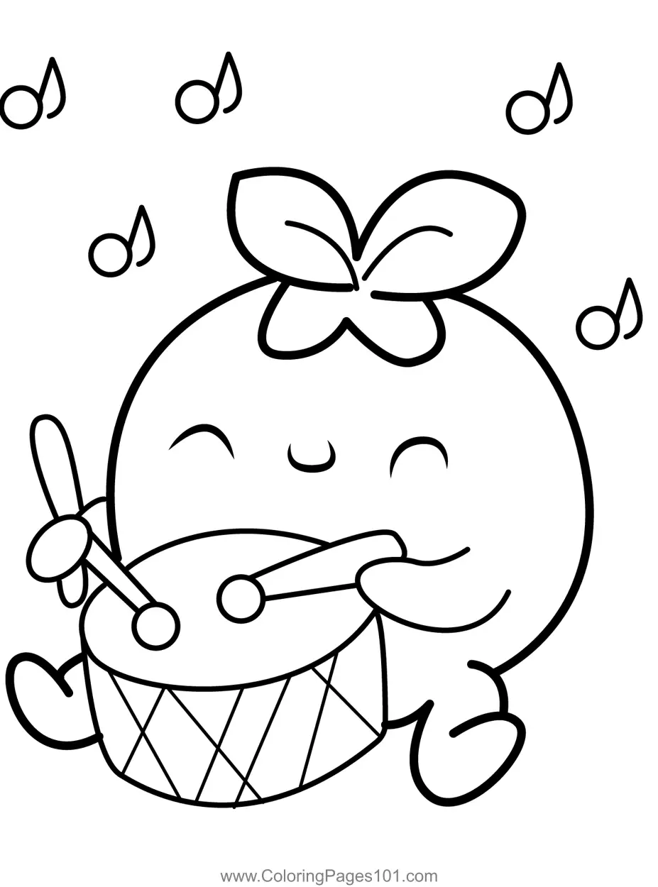 Blueberry Coloring Pages 1