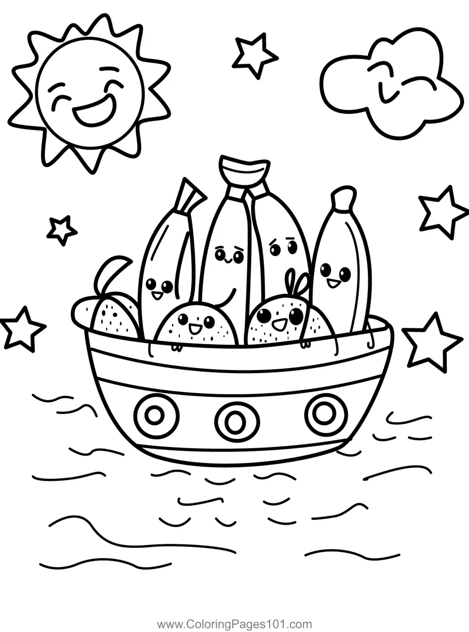Boats Coloring Pages 1