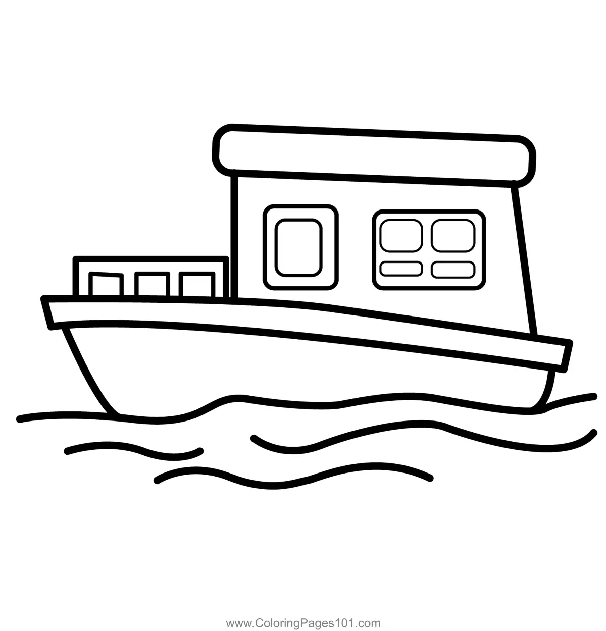 Boats Coloring Pages 11