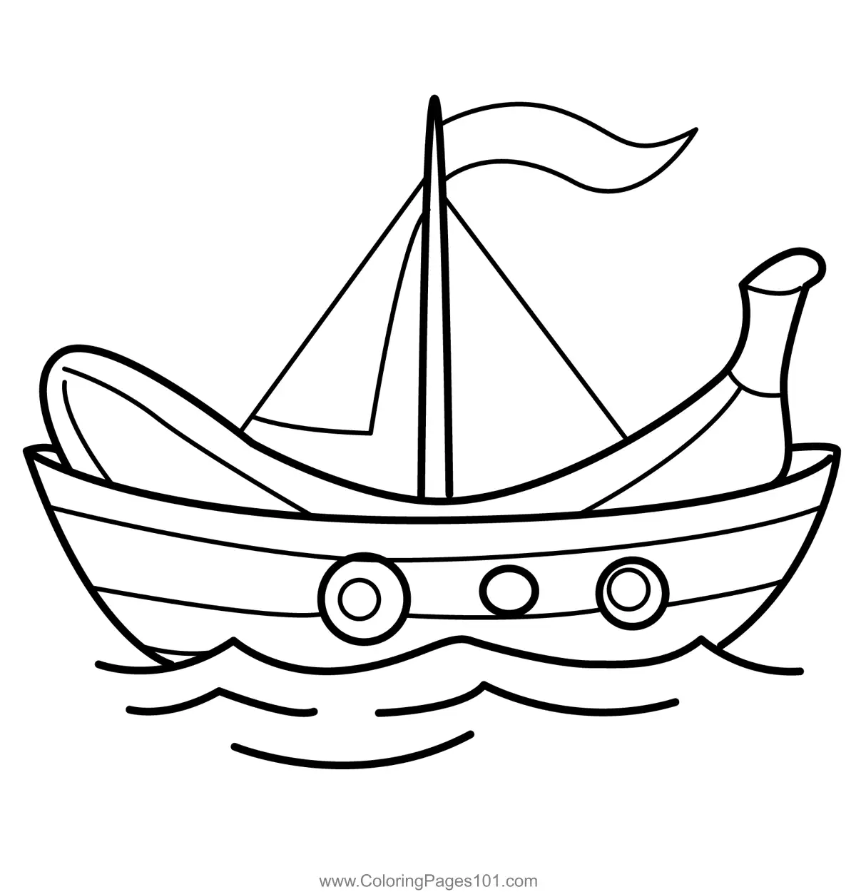 Boats Coloring Pages 5
