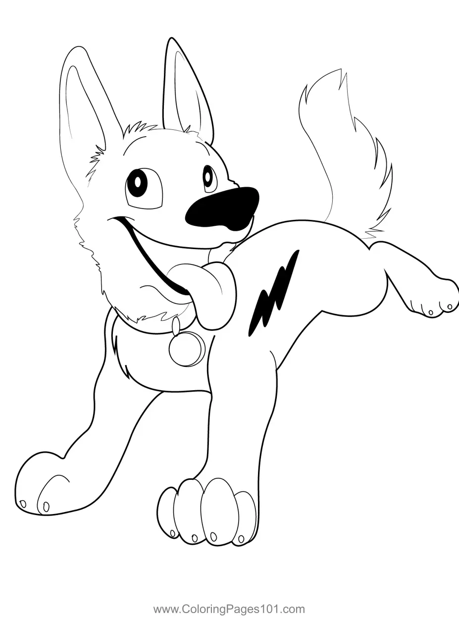 Bolt Coloring Pages 3