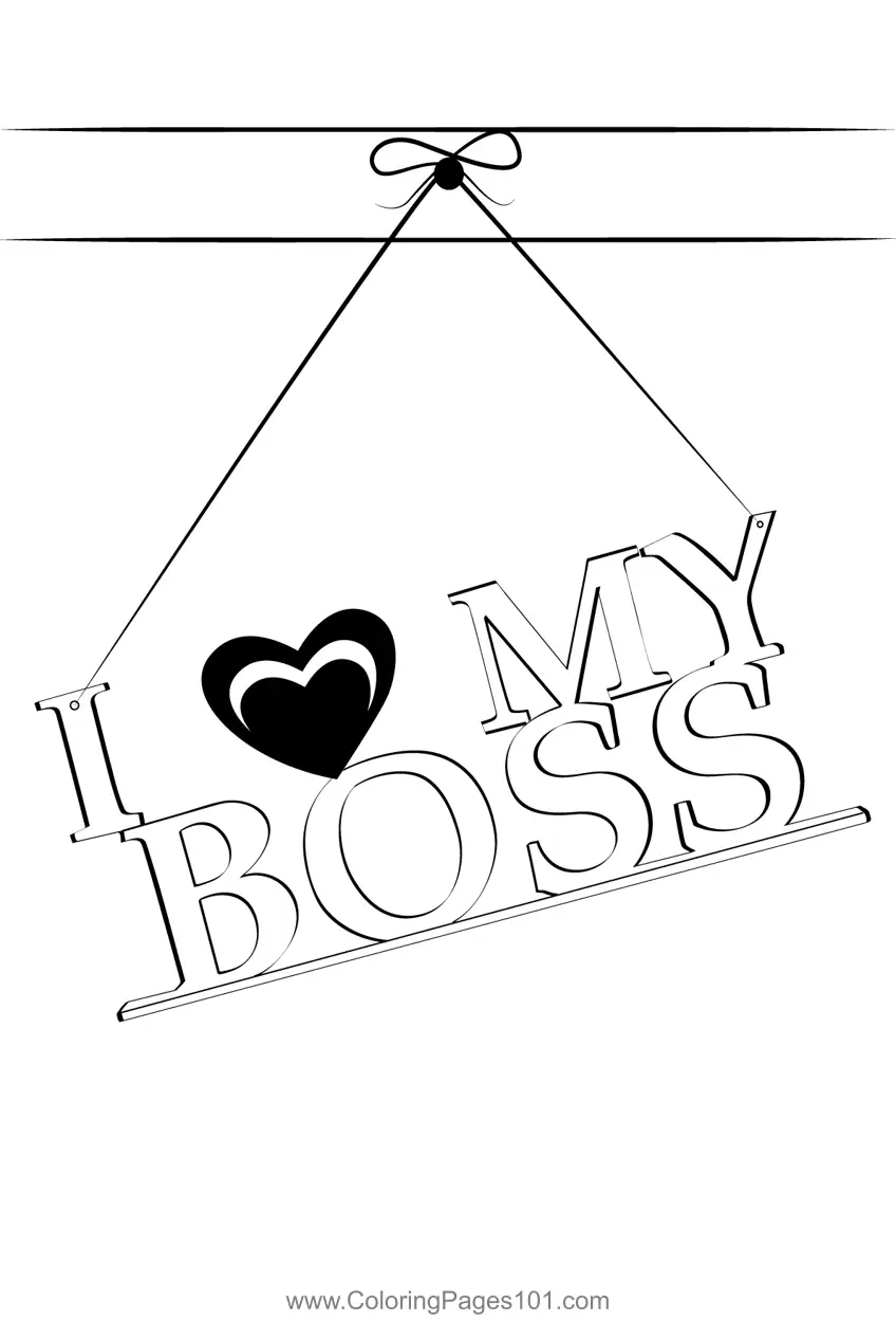 Bosss Day Coloring Pages 1