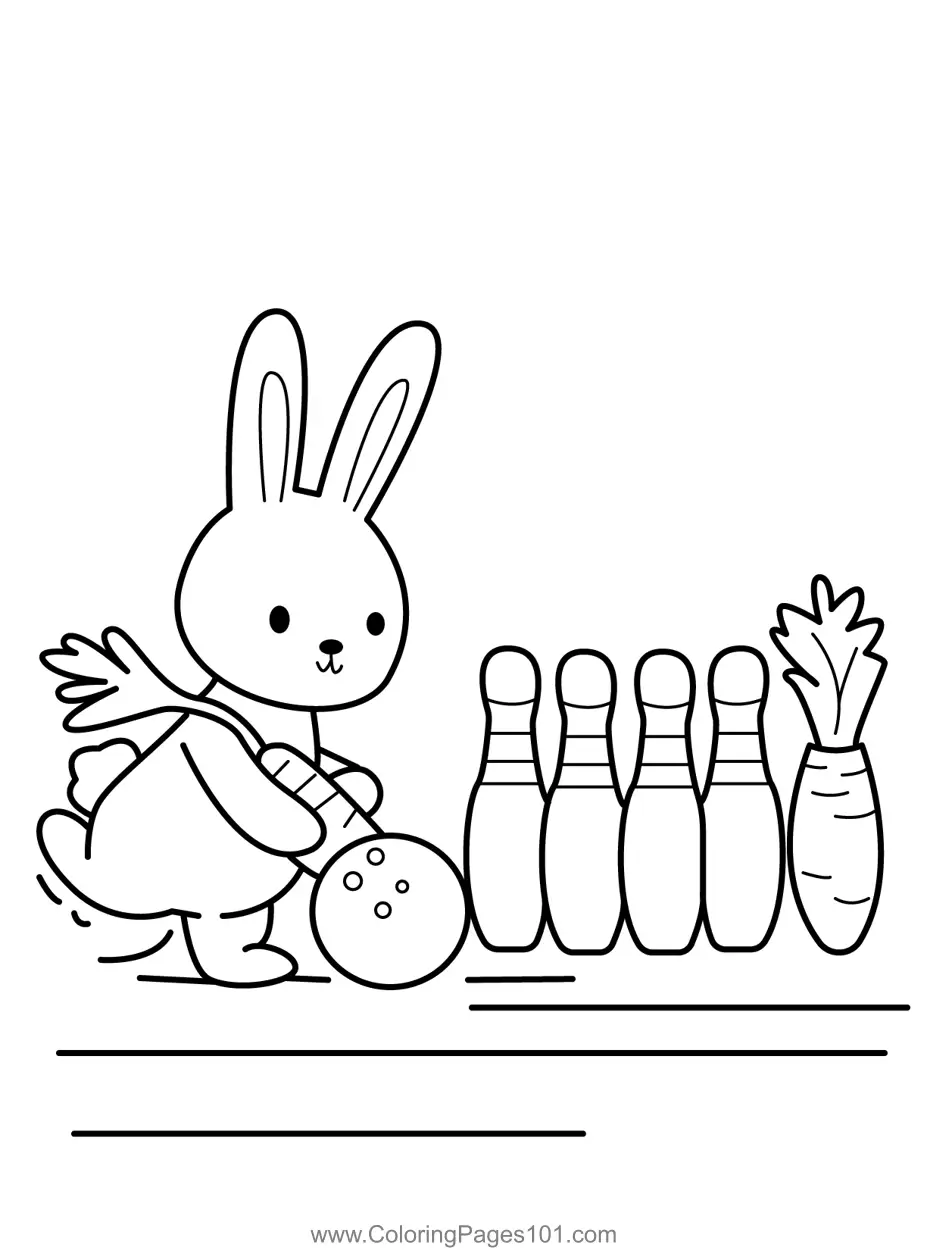 Bowling Coloring Pages 1