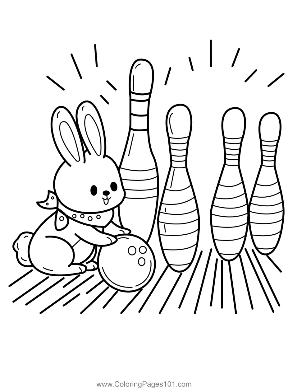 Bowling Coloring Pages 2